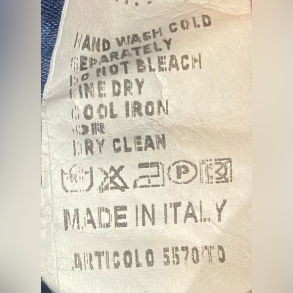 Keysha Sleeveless Silk Blend Tank Top, Blue Tie-Dye Pattern, Sz S, Made in Italy - Picture 7 of 7